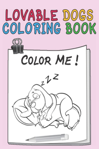 Lovable Dogs Coloring Book