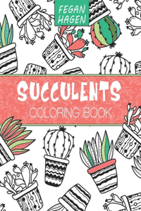succulents coloring book