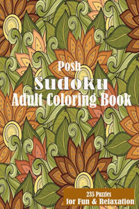 Posh Sudoku Adult Coloring Book