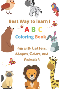 Best Way to Learn ABC Coloring Book