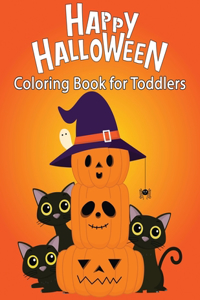 Happy Halloween Coloring Book for Toddlers