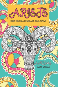 Cool libri da colorare per adulti - Linee spesse - Animale - Ariete