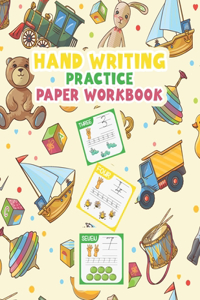 Handwriting Practice Paper Workbook