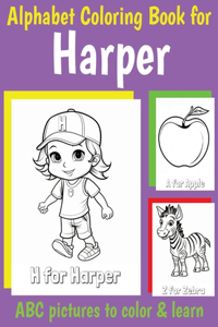 ABC Coloring Book for Harper