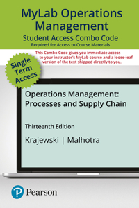 Mylab Operations Management with Pearson Etext -- Combo Access Card -- For Operations Management