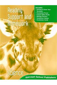 Harcourt Science: Reading Support and Homework Student Edition Grade 1