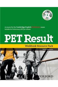 PET Result:: Printed Workbook Resource Pack Without Key