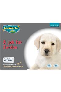 Read Write Inc. Phonics: Non-fiction Set 7 (Grey): A job for Jordan - Book 1