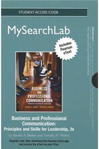 MySearchLab with Pearson EText -- Standalone Access Card -- for Business & Professional Communication