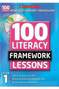 100 New Literacy Framework Lessons for Year 1 with CD-Rom