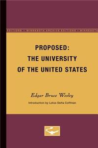 Proposed: the University of the United States