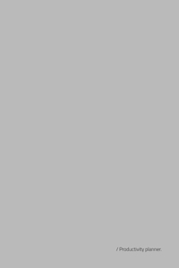 Productivity Planner / Calendar 2022