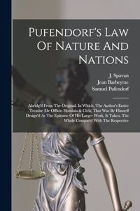 Pufendorf's Law Of Nature And Nations