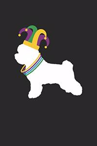 Bichon Frise Notebook - Mardi Gras Gift for Bichon Frise Lovers - Bichon Frise Journal