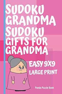 Sudoku Grandma - Sudoku Gifts For Grandma - Easy 9x9 - Large Print