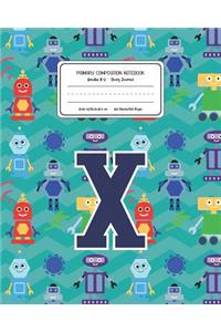 Primary Composition Notebook Grades K-2 Story Journal X