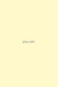 You can.