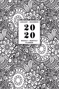 January - December - 2020 Weekly + Monthly Planner
