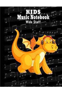 Kids Music Notebook Wide Staff