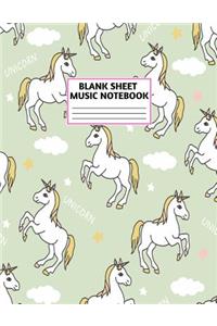 Blank Sheet Music Notebook
