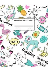 Handwriting Practice Sheets