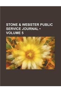 Stone & Webster Public Service Journal (Volume 5)