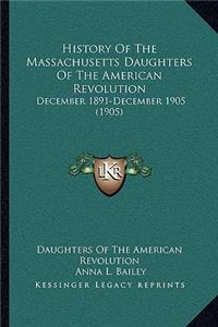 History Of The Massachusetts Daughters Of The American Revolution