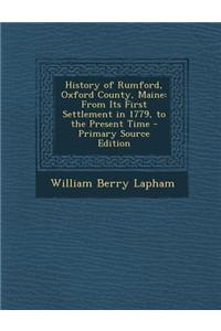 History of Rumford, Oxford County, Maine