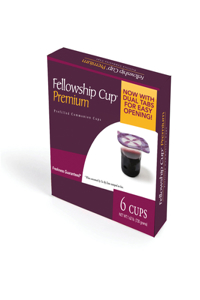 Fellowship Cup(r) Premium - Prefilled Communion Cups (6 Count)