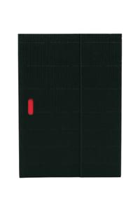 Black (Ondulo) B5 Unlined Notebook