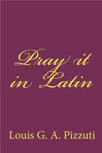 Pray it in Latin