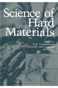 Science of Hard Materials