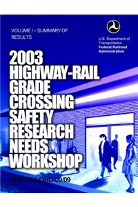 2003 Highway-Rail Grade Crossing Safety Research Needs Workshop