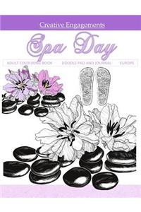 Spa Day Adult Colouring Book Doodle Pad and Journal