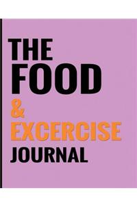 The Food & Exercise Journal - Purple Design