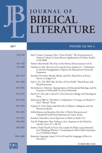 Journal of Biblical Literature 136.4 (2017)