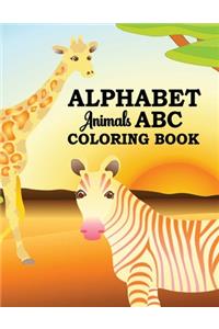 Alphabet Animal ABC Coloring Book