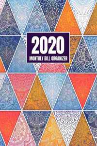 2020 Monthly Bill Organizer