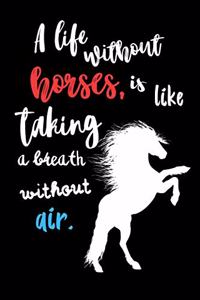 A Life Without Horses, is Like Taking a Breath Without Air