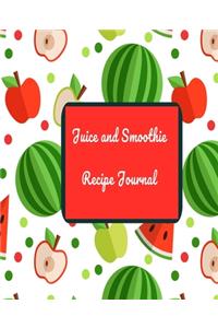 Juice and Smoothie Recipe Journal