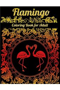 Flamingo Coloring Book for Adult