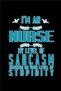 I'm nurse my level of sarcasm depends on your level of stupidity