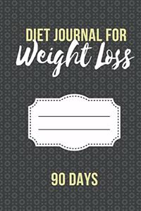Diet Journal for Weight Loss 90 Days