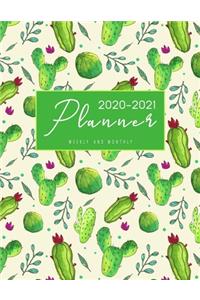 2020-2021 Weekly And Monthly Planner