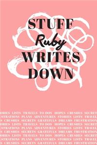 Stuff Ruby Writes Down