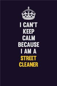 I Can't Keep Calm Because I Am A Street Cleaner