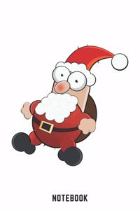 Notebook: A5 Liniert Lustiges Weihnachts Motiv Notizbuch für Weihnachten oder Nikolaus als Geschenk für die Adventszeit, Weihnachtswünsche und Weihnachtsplanu