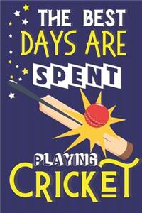The Best Days Are Spent Playing Cricket
