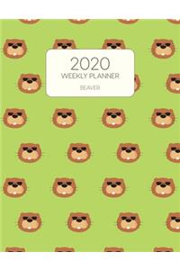 2020 Weekly Planner Beaver
