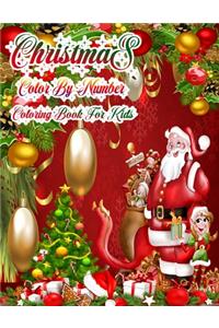 Christmas Color By Number Coloring Book For Kids